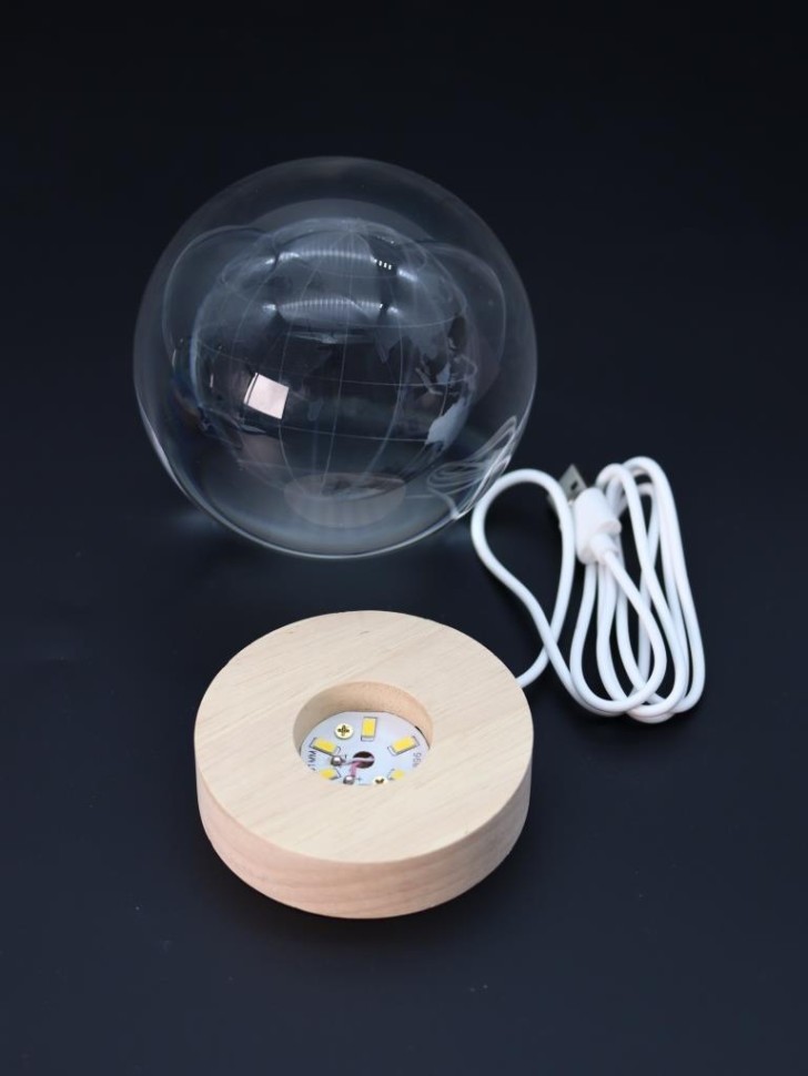 Ночник 3D iLikeGift "Мир" (10 см)