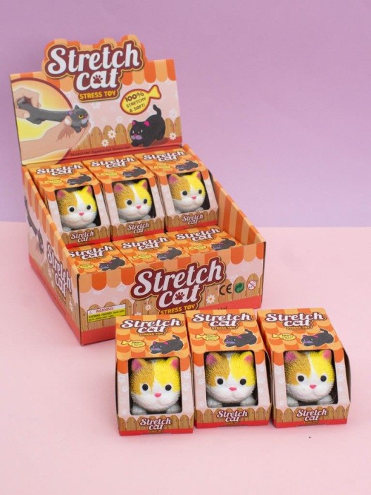 Мялка - антистресс «Soft cat», шоубокс 12 шт. 