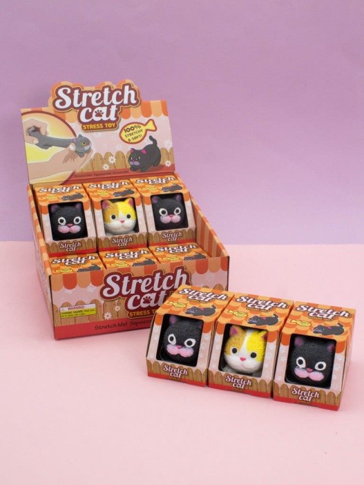 Мялка - антистресс «Soft cat», шоубокс 12 шт. 