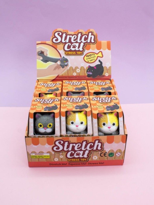 Мялка - антистресс «Soft cat», шоубокс 12 шт. 