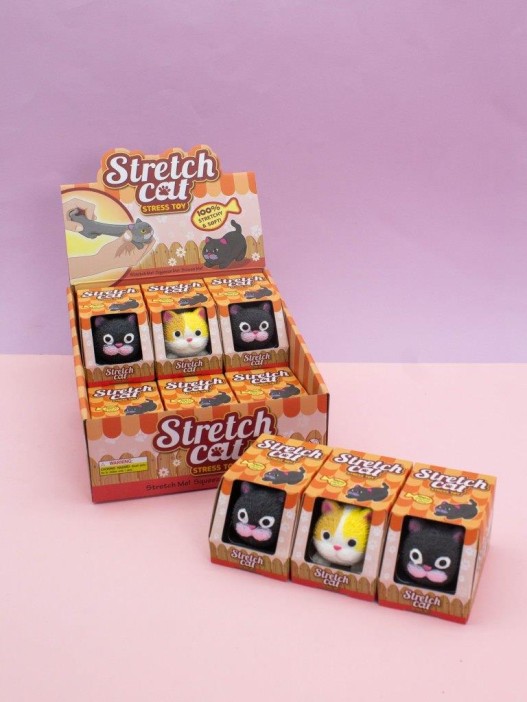 Мялка - антистресс «Soft cat», шоубокс 12 шт. 