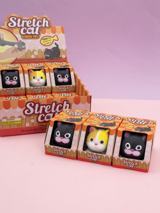 Мялка - антистресс «Soft cat», шоубокс 12 шт. 