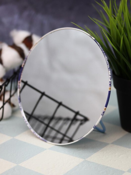 Зеркало настольное &quot;Comfortable&quot;, синее (15,5*16 см) 