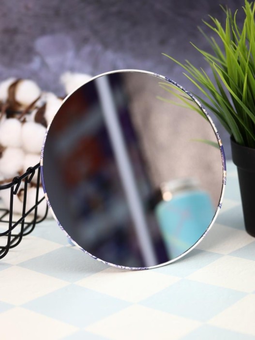 Зеркало настольное &quot;Comfortable&quot;, синее (15,5*16 см) 