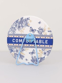 Зеркало настольное "Comfortable", синее (15,5*16 см)