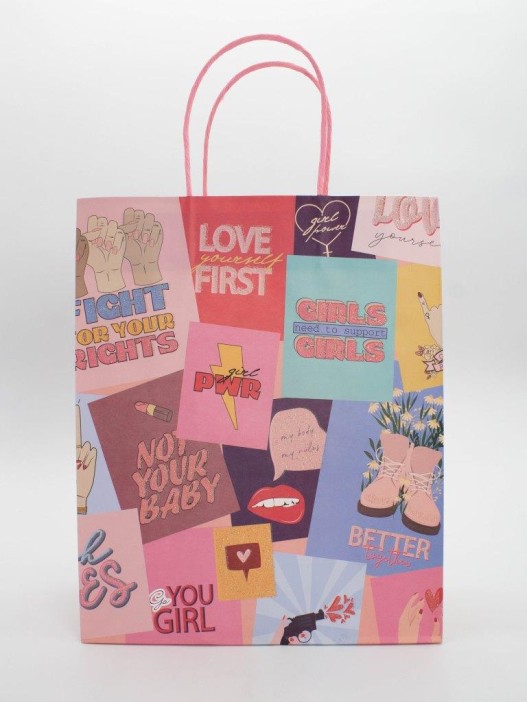 Пакет подарочный «Mood board», colorful (26*32*12) 