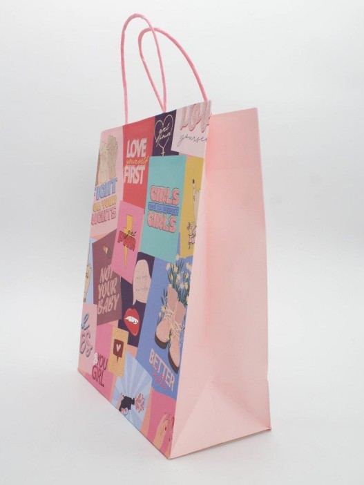 Пакет подарочный «Mood board», colorful (26*32*12) 