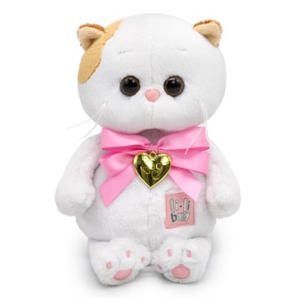 Мягкая игрушка "Ли-Ли BABY с бантом и сердцем-подвеской" (20 см)