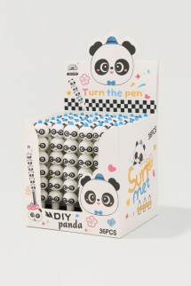 Ручка гелевая  &quot;Summer panda&quot;, blue, шоу-бокс 36 шт.