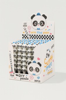 Ручка гелевая "Summer panda", blue, шоу-бокс 36 шт.