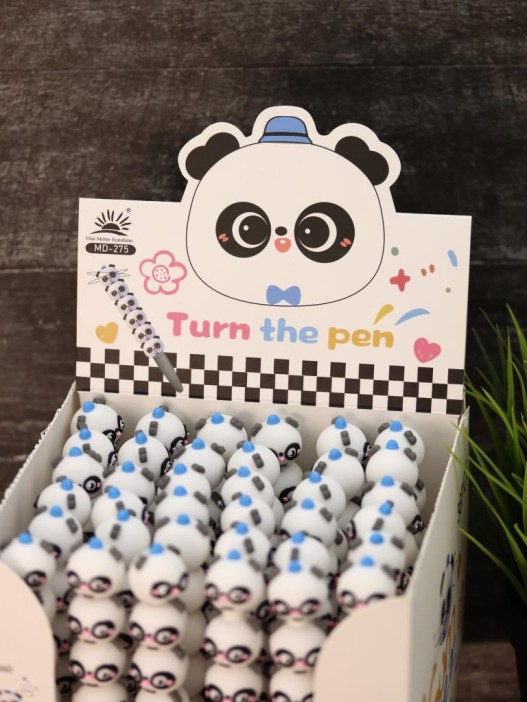 Ручка гелевая  &quot;Summer panda&quot;, blue, шоу-бокс 36 шт. 