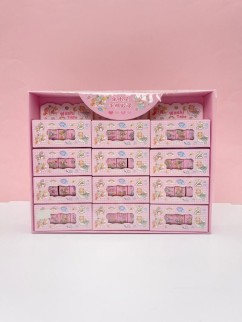 Набор декоративного скотча 4 шт. &quot;Cute ballon&quot; pink, шоу-бокс 12 шт.