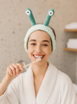 Повязка на голову GIRLY "Улитка", зеленая