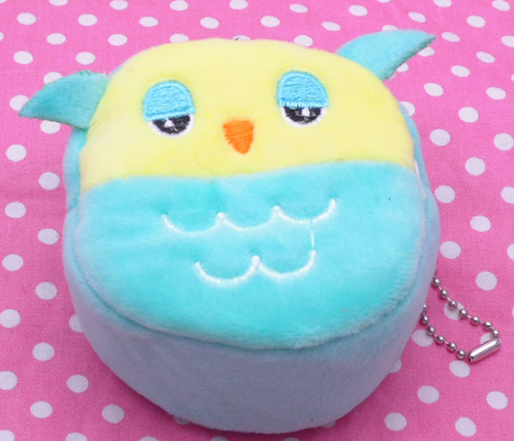 Кошелёк плюшевый &quot;Blue owl&quot;, green (11*10 см) 