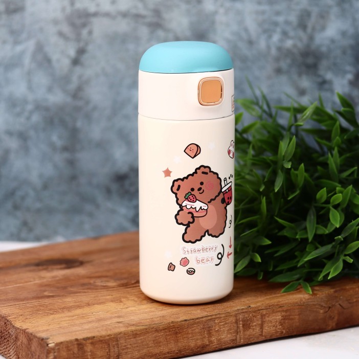 Термос «Animal food bear», green (350 ml) 