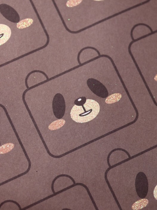 Упаковочная бумага «Teddy», brown (50*70 см) 