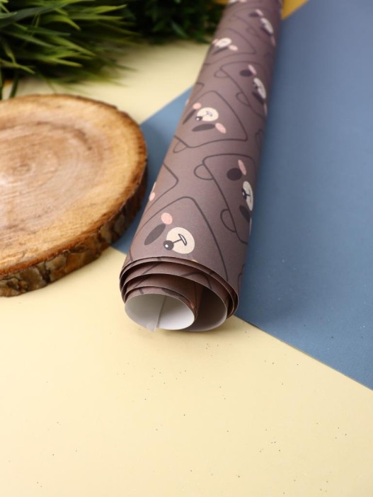 Упаковочная бумага «Teddy», brown (50*70 см) 