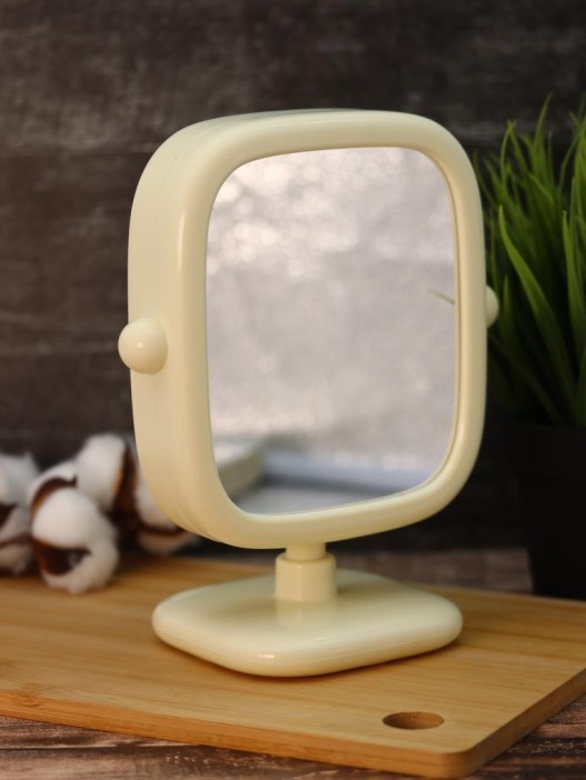Зеркало настольное GIRLY &quot;Square mirror&quot;, yellow 