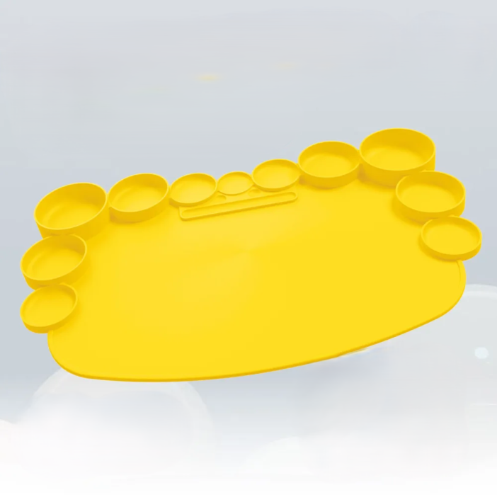 Коврик силиконовый &quot;Circles&quot;, yellow 