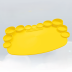 Коврик силиконовый &quot;Circles&quot;, yellow 