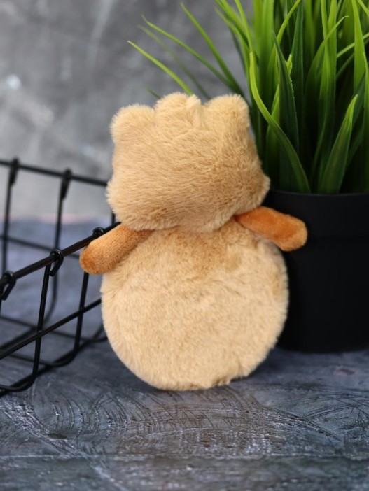 Плюшевое зеркало GIRLY &quot;Capybara with a duck&quot;, brown (8*13 см) 