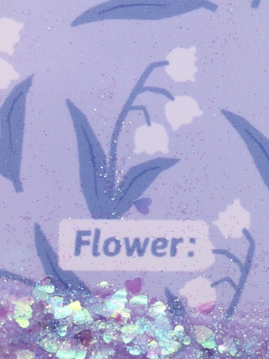 Зеркало раскладное шейкер &quot;Ландыши&quot;, фиолетовое, 8*6 см 