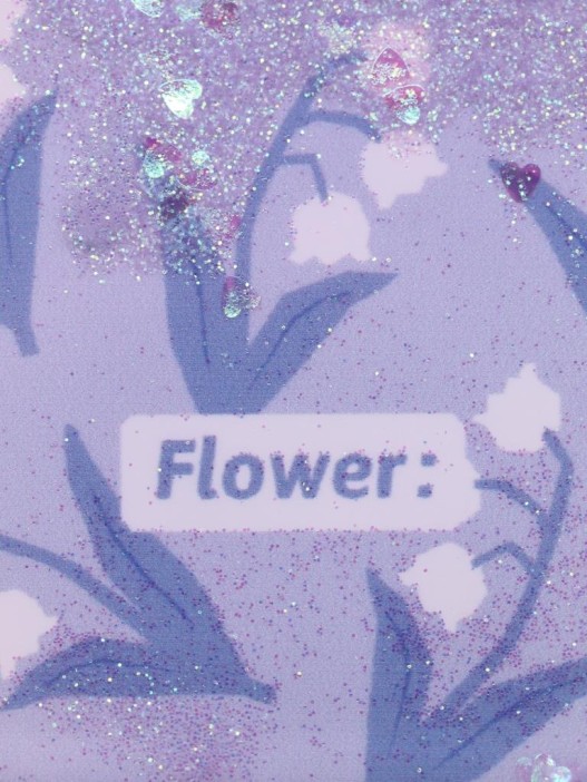 Зеркало раскладное шейкер &quot;Ландыши&quot;, фиолетовое, 8*6 см 