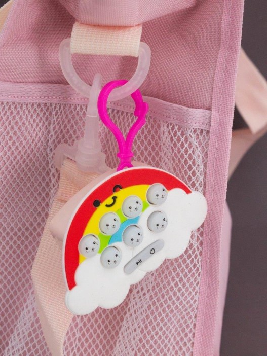 Брелок-антистресс POP IT электронный &quot;Радуга&quot; 7*8 см 