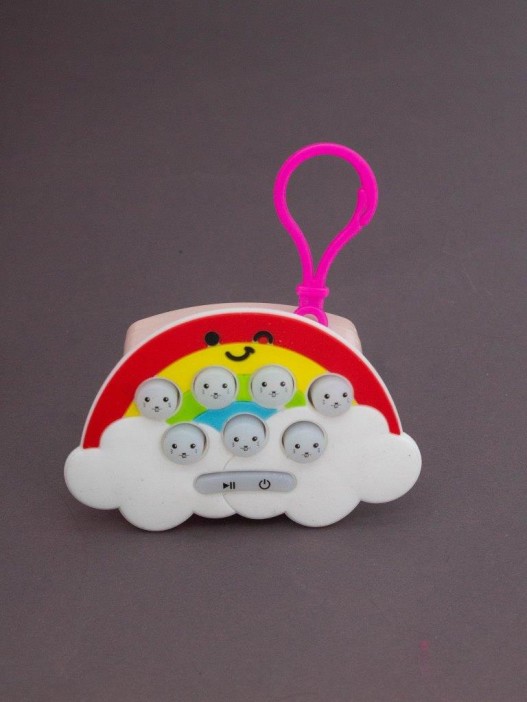 Брелок-антистресс POP IT электронный &quot;Радуга&quot; 7*8 см 