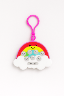 Брелок-антистресс POP IT электронный "Радуга" 7*8 см