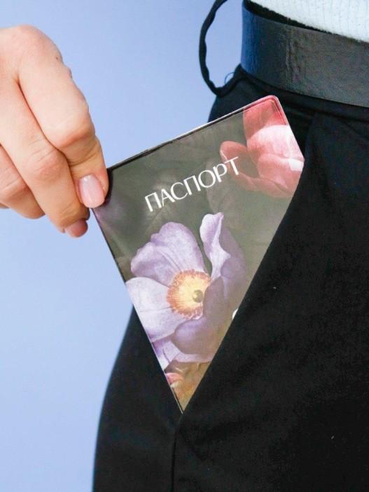 ОБЛОЖКА ДЛЯ ПАСПОРТА «Flowers», плотность 600 мкм 