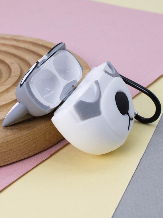 Чехол для AirPods Pro &quot;Angry huskies&quot;, grey 