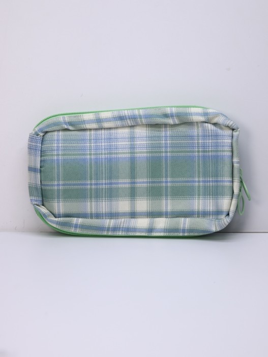 Пенал, косметичка &quot;Plaid&quot;, green 