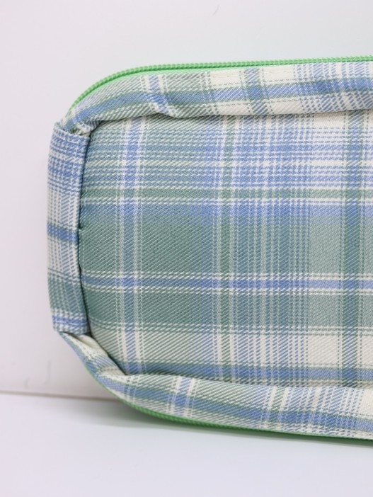 Пенал, косметичка &quot;Plaid&quot;, green 