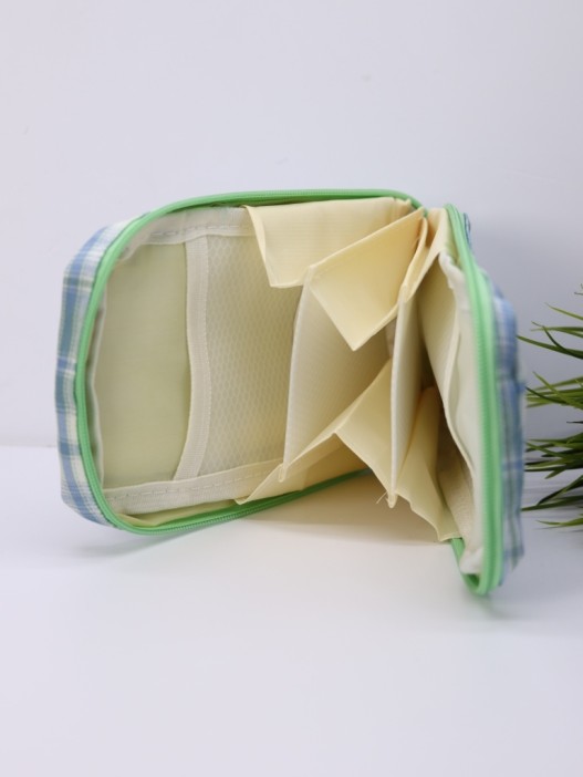 Пенал, косметичка &quot;Plaid&quot;, green 