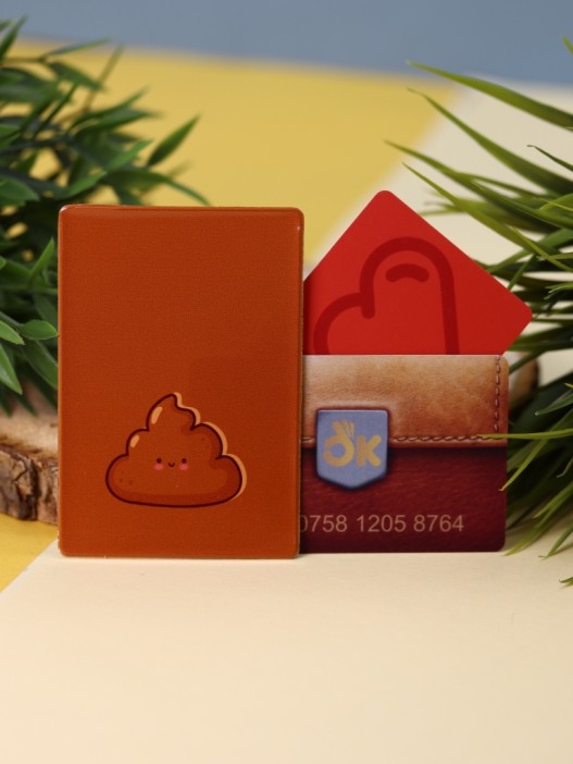 Держатель для карт «Cute poop» (6,5 х 9,5 см) 