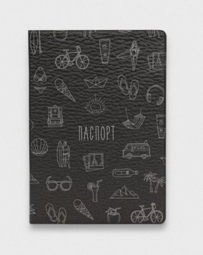 ОБЛОЖКА ДЛЯ ПАСПОРТА из искусственной кожи «Journeys», плотность 800 мкм