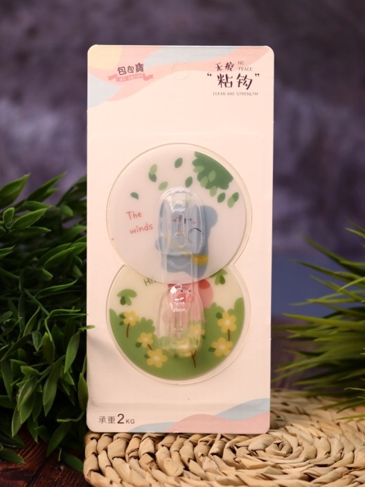 Крючок на липучке «Circle» 2шт, mix color 