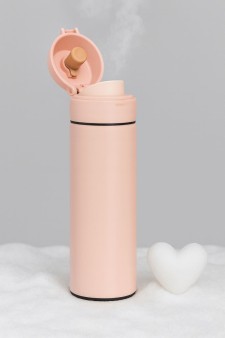 Термос с датчиком температуры «Metallic», peach (500 ml)