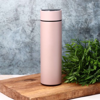 Термос с датчиком температуры «Metallic», peach (500 ml)
