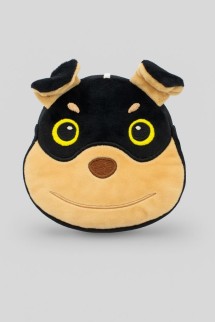 Плюшевый брелок - кошелек "Smiley dog", brown