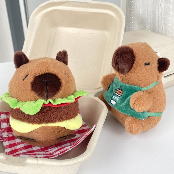 Плюшевый брелок &quot;Capybara burger&quot; 