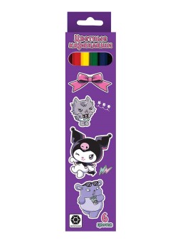 Карандаши цветные пластиковые "Kuromi", 6цв.