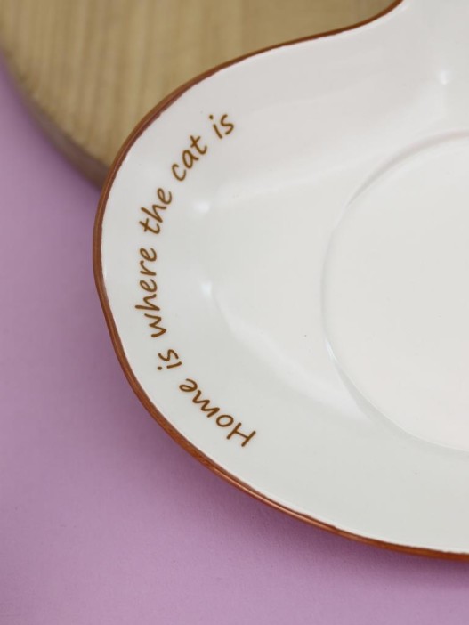 Керамический чайный набор (кружка+блюдце) «Mr. Purr», 430 ml 