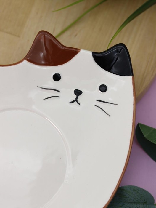 Керамический чайный набор (кружка+блюдце) «Mr. Purr», 430 ml 