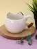 Керамический чайный набор (кружка+блюдце) «Mr. Purr», 430 ml 