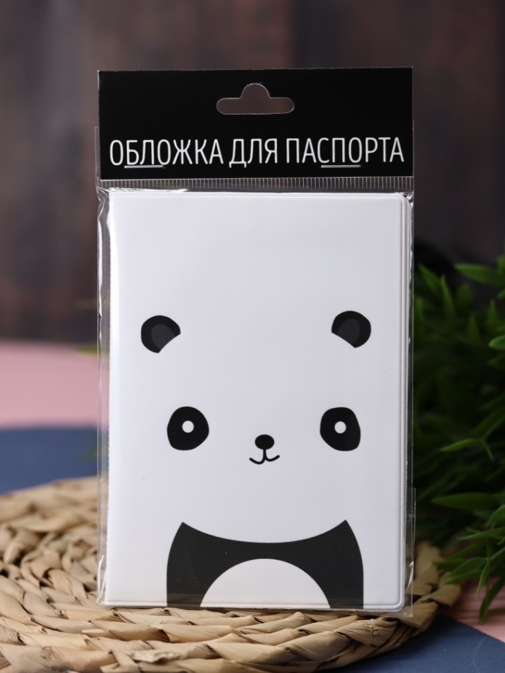 Обложка для паспорта "Панда", плотность 600 мкм