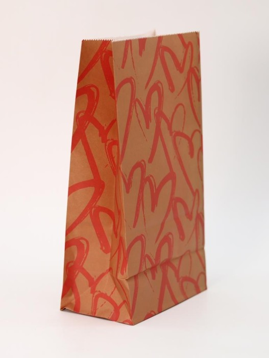 Набор подарочных пакетов+наклейки (6 шт.) &quot;Many hearts&quot;, 24*13*8 