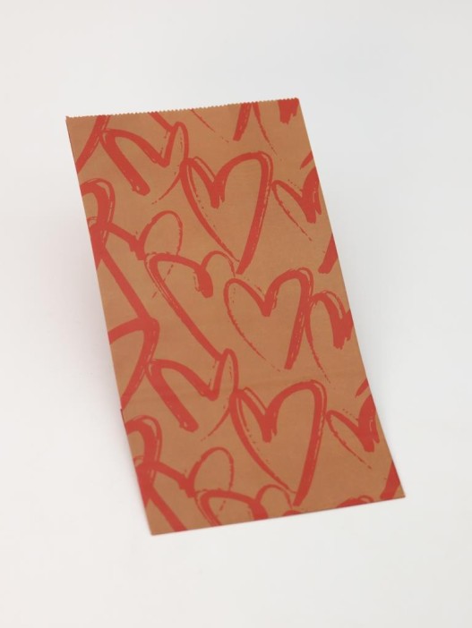 Набор подарочных пакетов+наклейки (6 шт.) &quot;Many hearts&quot;, 24*13*8 