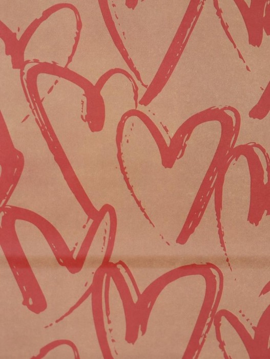 Набор подарочных пакетов+наклейки (6 шт.) &quot;Many hearts&quot;, 24*13*8 